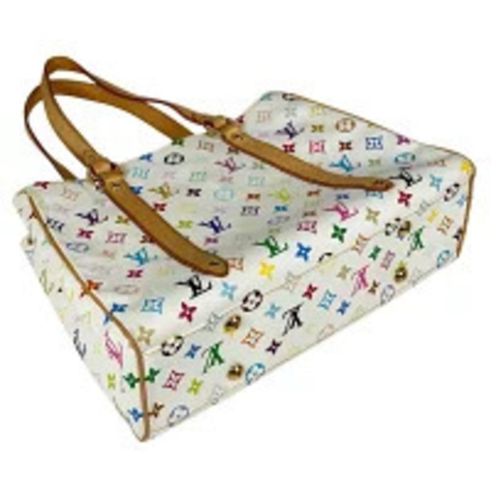 Louis Vuitton Shoulder Blanc White Aurelia Multicolor Tote Monogram Bag